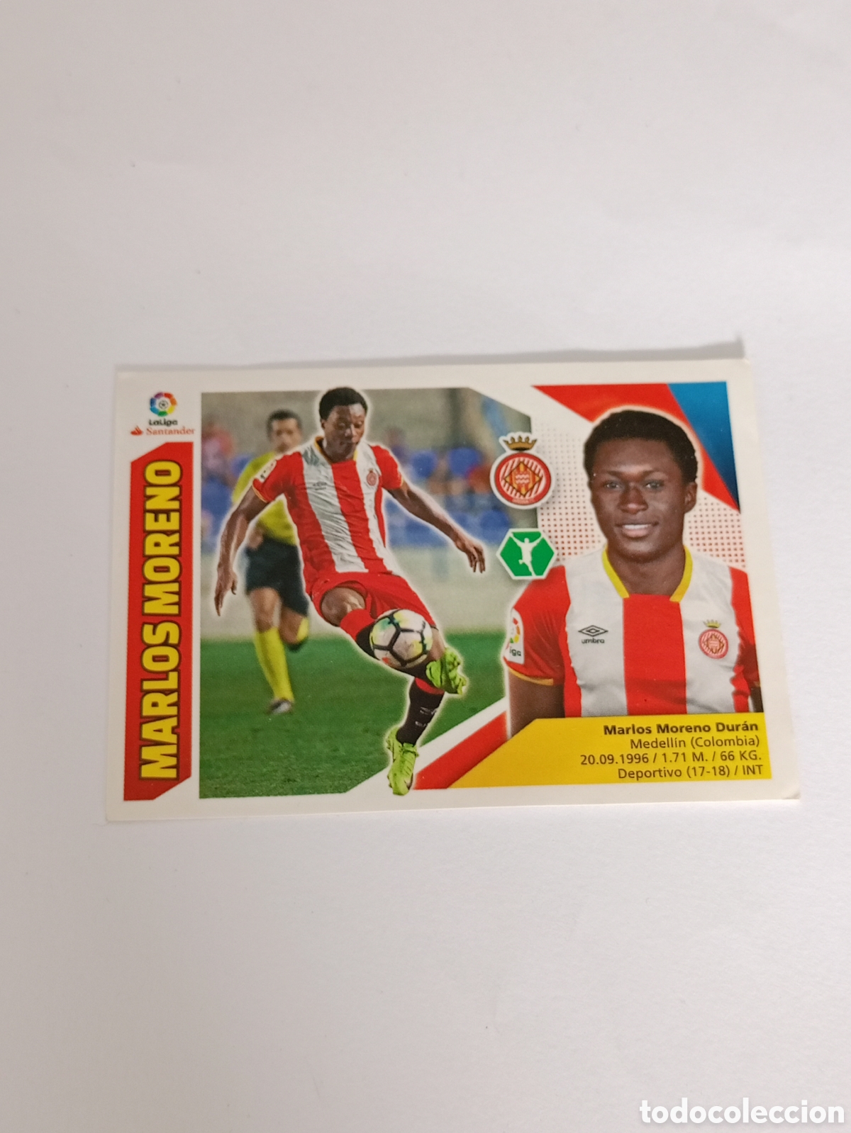Cromos de F&uacute;tbol: 2017-2018 - 14 MARLOS MORENO - GIRONA FC - ESTE