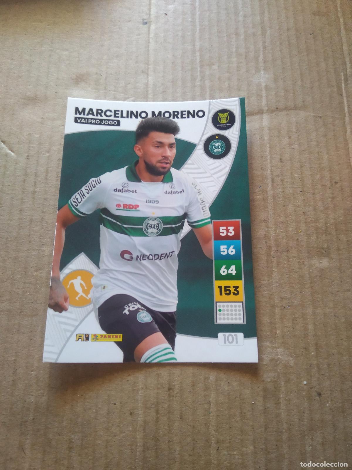 Cromos de F&uacute;tbol: 101 MARCELINO MORENO Coritiba CROMO FUTBOL PANINI ADRENALYN LIGA BRASIL 2023 BRASILEIRAO
