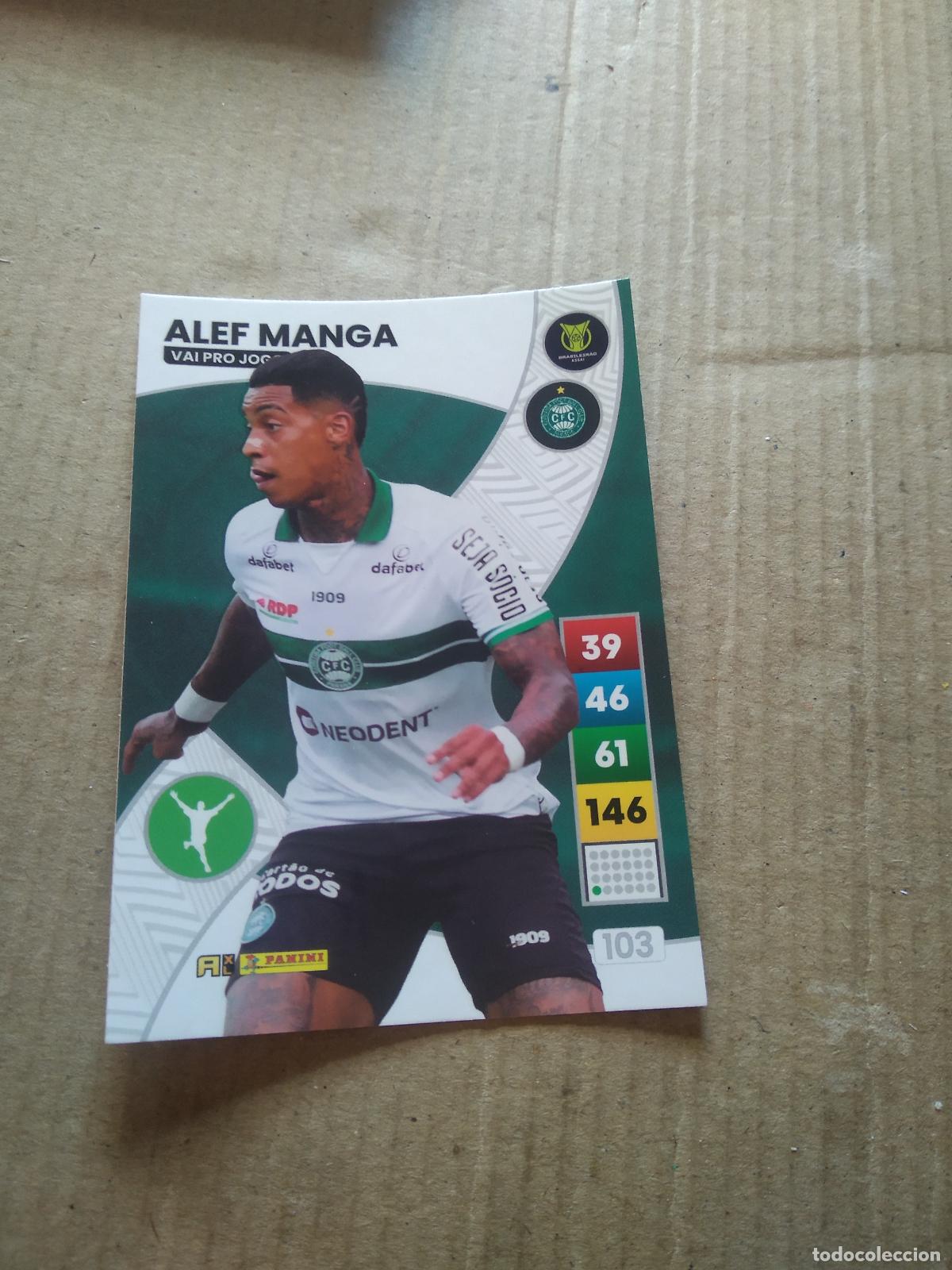 Cromos de F&uacute;tbol: 103 ALEF MANGA Coritiba CROMO FUTBOL PANINI ADRENALYN LIGA BRASIL 2023 BRASILEIRAO