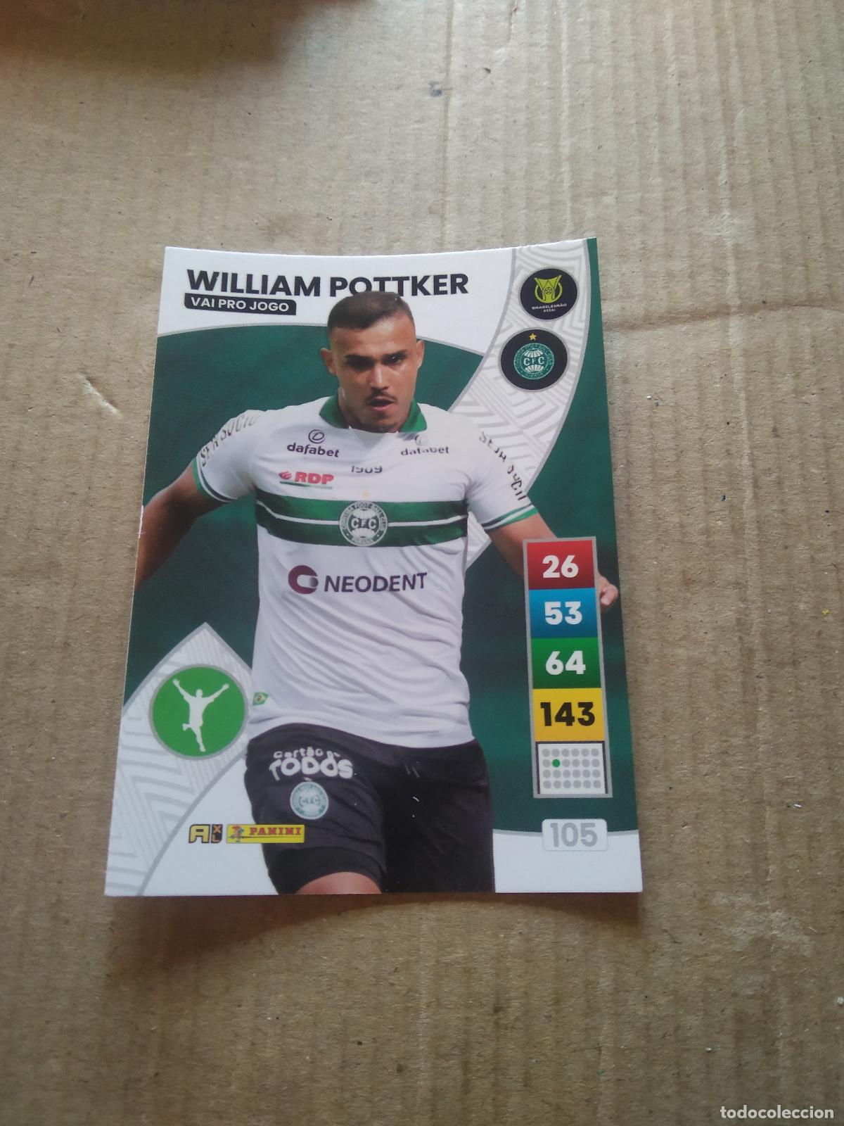 Cromos de F&uacute;tbol: 105 WILLIAM POTTKER Coritiba CROMO FUTBOL PANINI ADRENALYN LIGA BRASIL 2023 BRASILEIRAO