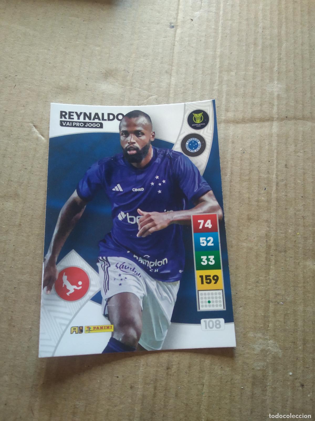 Cromos de F&uacute;tbol: 108 REYNALDO CRUZEIRO CROMO FUTBOL PANINI ADRENALYN LIGA BRASIL 2023 BRASILEIRAO