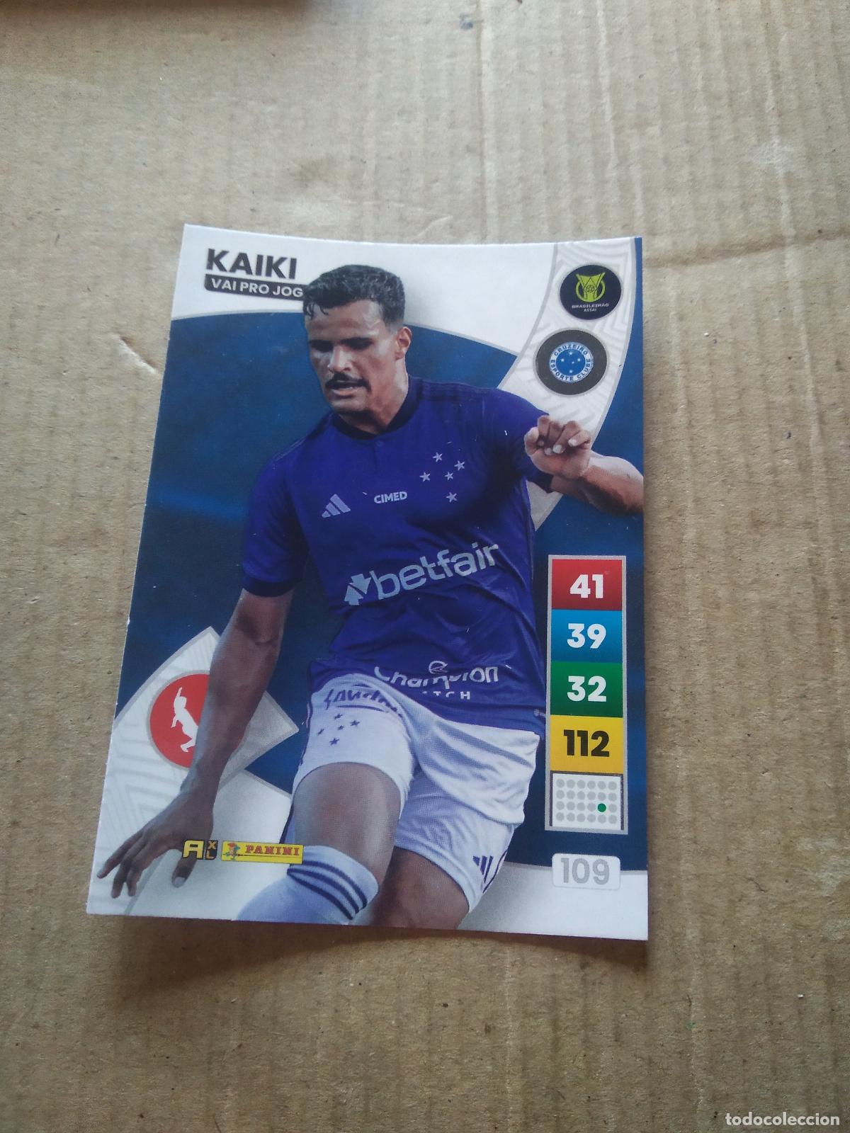 Cromos de F&uacute;tbol: 109 KAIKI CRUZEIRO CROMO FUTBOL PANINI ADRENALYN LIGA BRASIL 2023 BRASILEIRAO