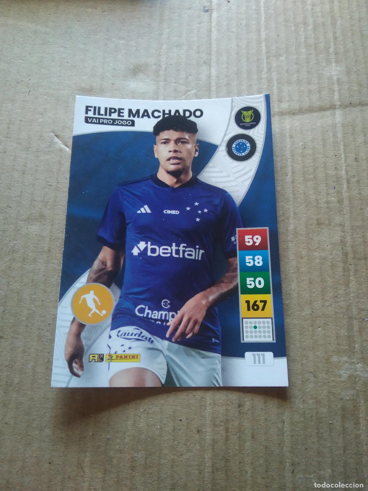 Cromos de F&uacute;tbol: 111 FELIPE MACHADO CRUZEIRO CROMO FUTBOL PANINI ADRENALYN LIGA BRASIL 2023 BRASILEIRAO