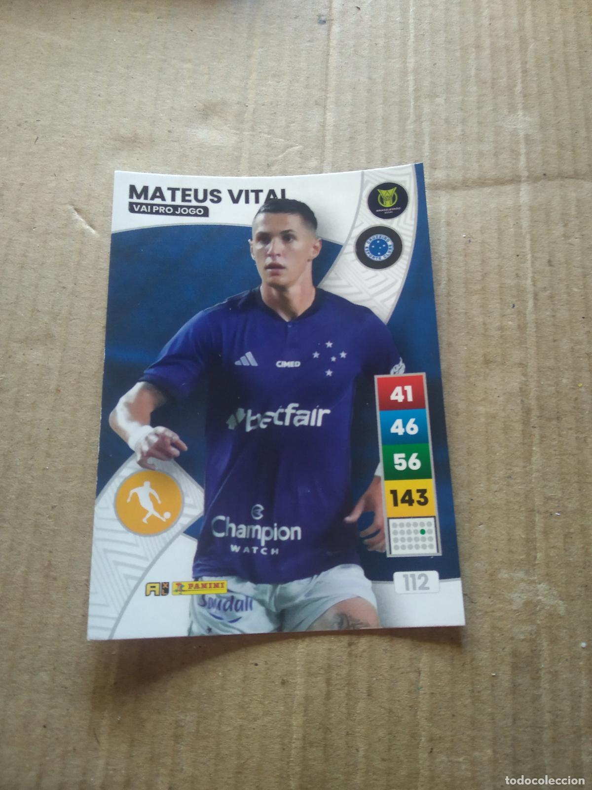 Cromos de F&uacute;tbol: 112 MATEUS VITAL CRUZEIRO CROMO FUTBOL PANINI ADRENALYN LIGA BRASIL 2023 BRASILEIRAO