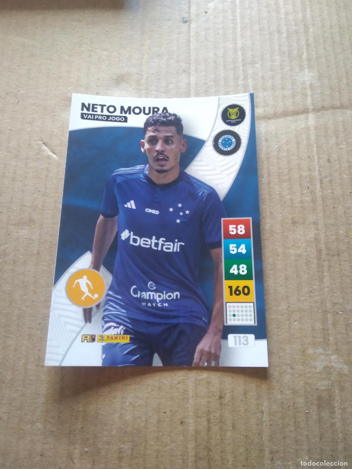 Cromos de F&uacute;tbol: 113 NETO MOURA CRUZEIRO CROMO FUTBOL PANINI ADRENALYN LIGA BRASIL 2023 BRASILEIRAO