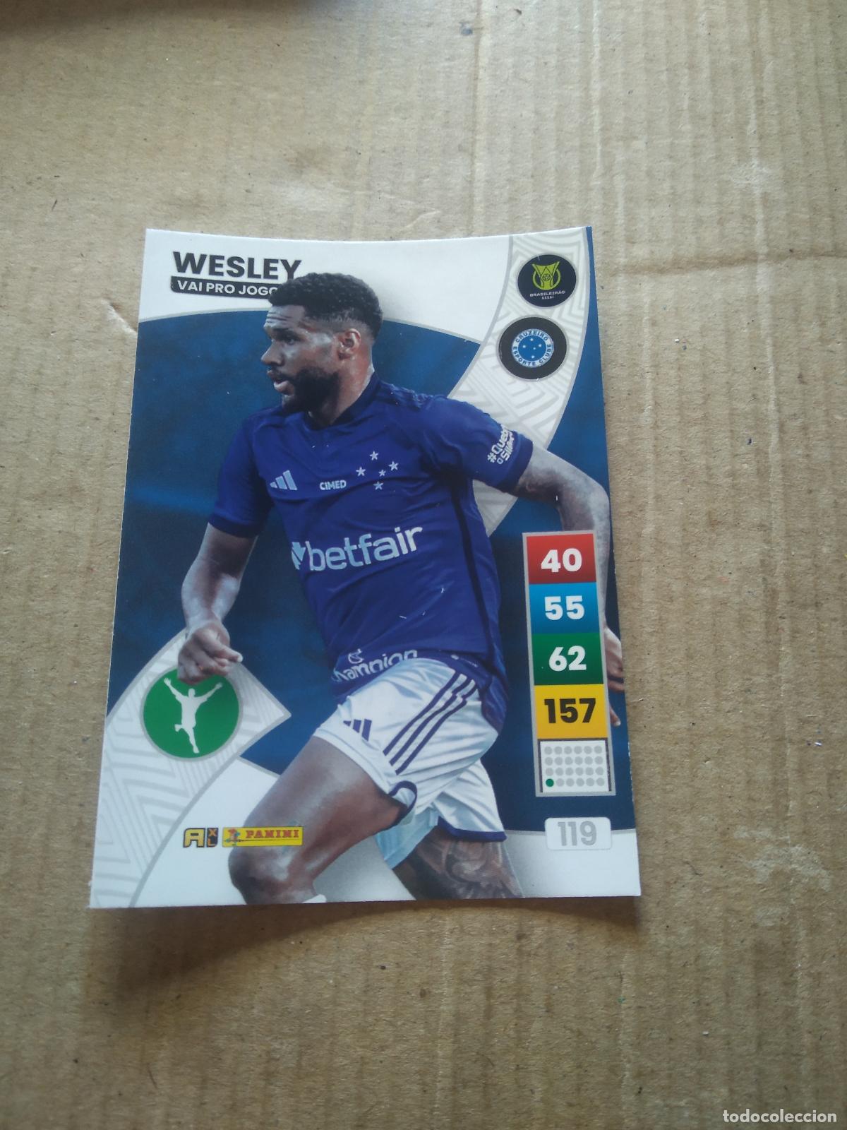 Figurine di Calcio: 119 WESLEY CRUZEIRO CROMO FUTBOL PANINI ADRENALYN LIGA BRASIL 2023 BRASILEIRAO
