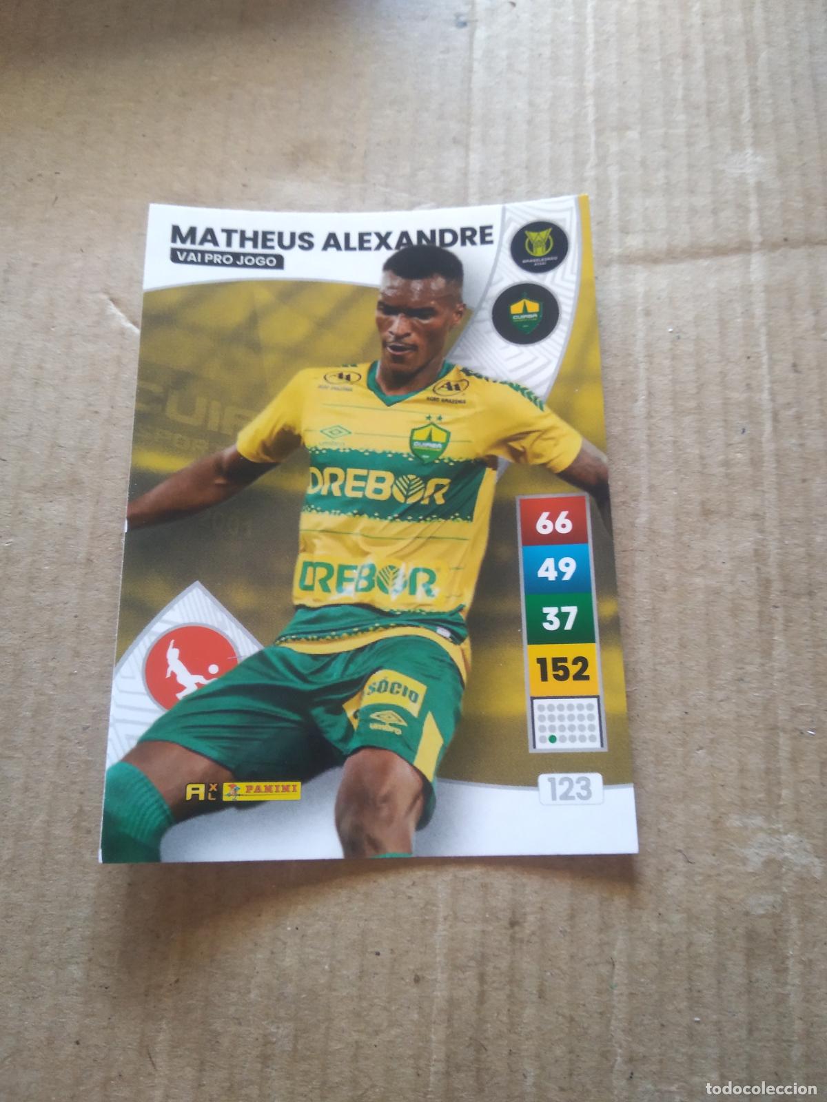 Cromos de Futebol: 123 MATHEUS ALEXANDRE CUIABA CROMO FUTBOL PANINI ADRENALYN LIGA BRASIL 2023 BRASILEIRAO