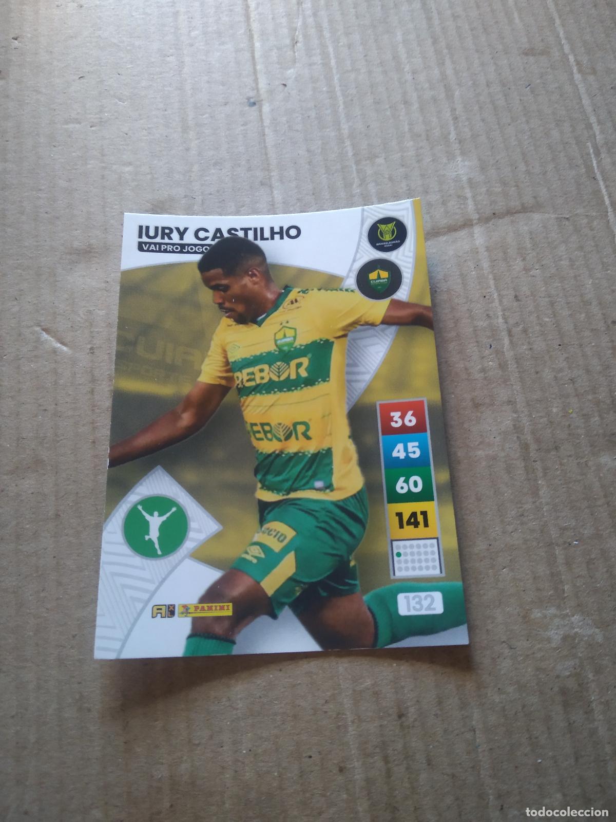 Cromos de F&uacute;tbol: 132 IURY CASTILHO CUIABA CROMO FUTBOL PANINI ADRENALYN LIGA BRASIL 2023 BRASILEIRAO