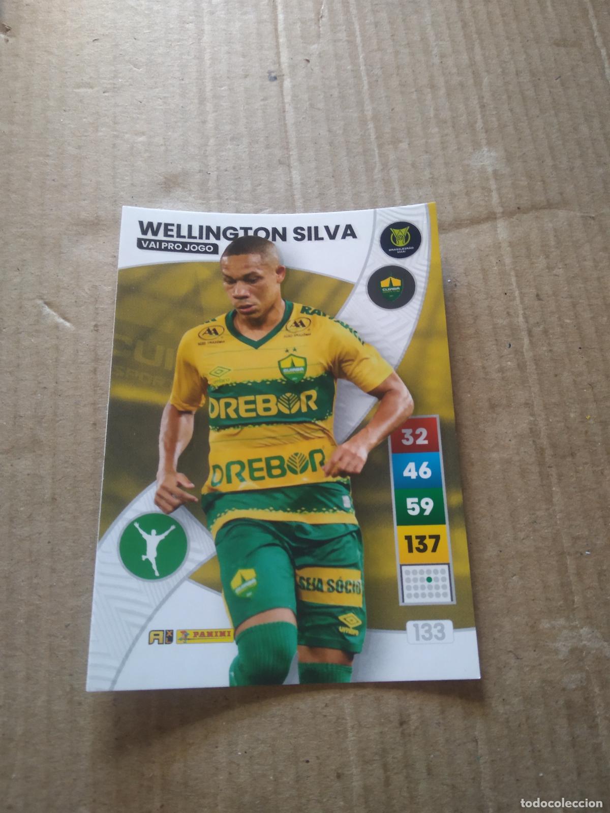 Cromos de F&uacute;tbol: 133 WELLINGTON SILVA CUIABA CROMO FUTBOL PANINI ADRENALYN LIGA BRASIL 2023 BRASILEIRAO