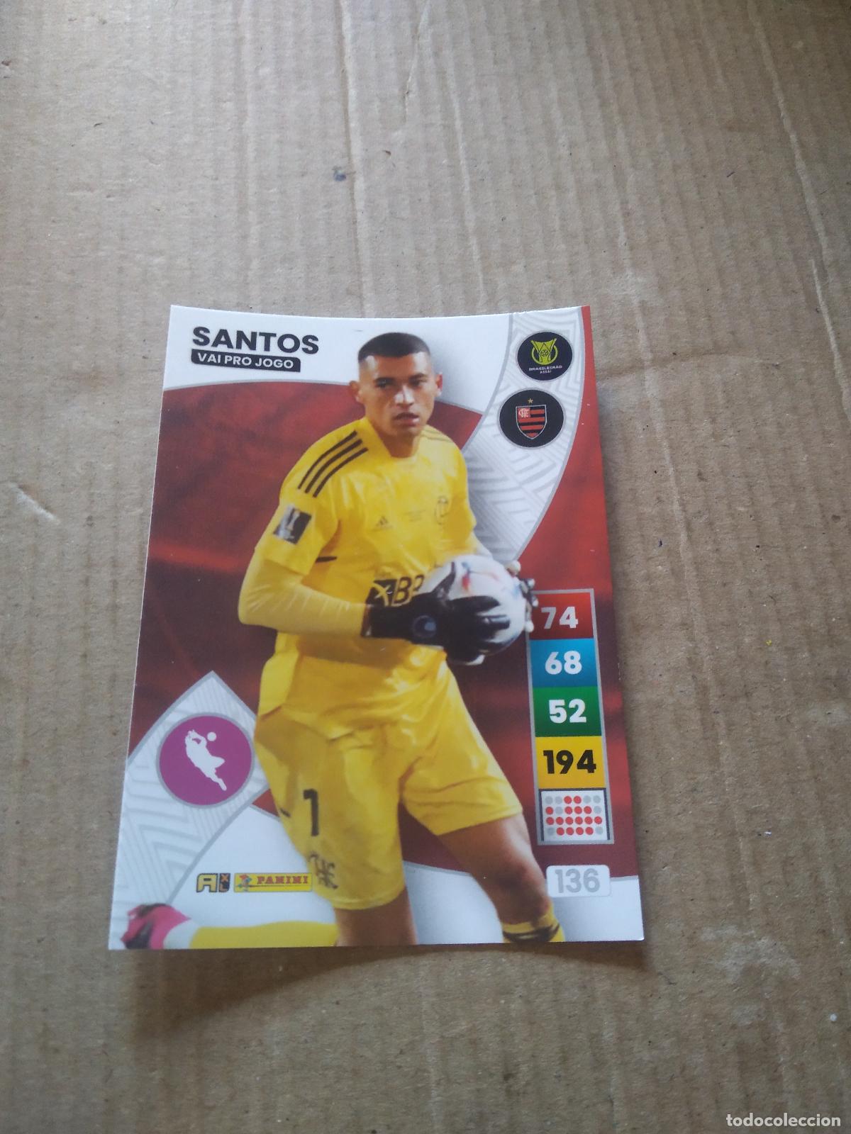 Cromos de F&uacute;tbol: 136 SANTOS FLAMENGO CROMO FUTBOL PANINI ADRENALYN LIGA BRASIL 2023 BRASILEIRAO