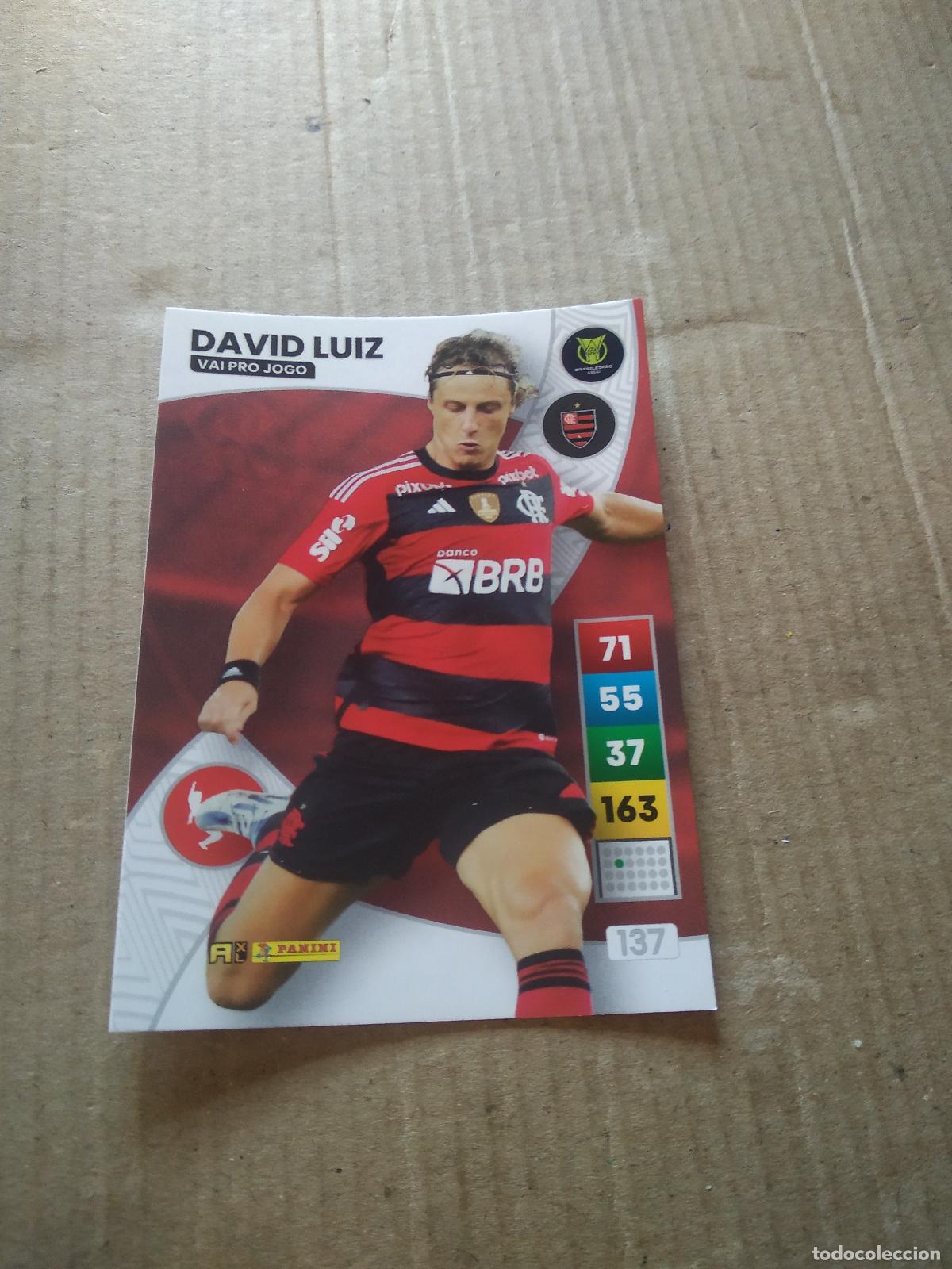 Cromos de F&uacute;tbol: 137 DAVID LUIZ FLAMENGO CROMO FUTBOL PANINI ADRENALYN LIGA BRASIL 2023 BRASILEIRAO
