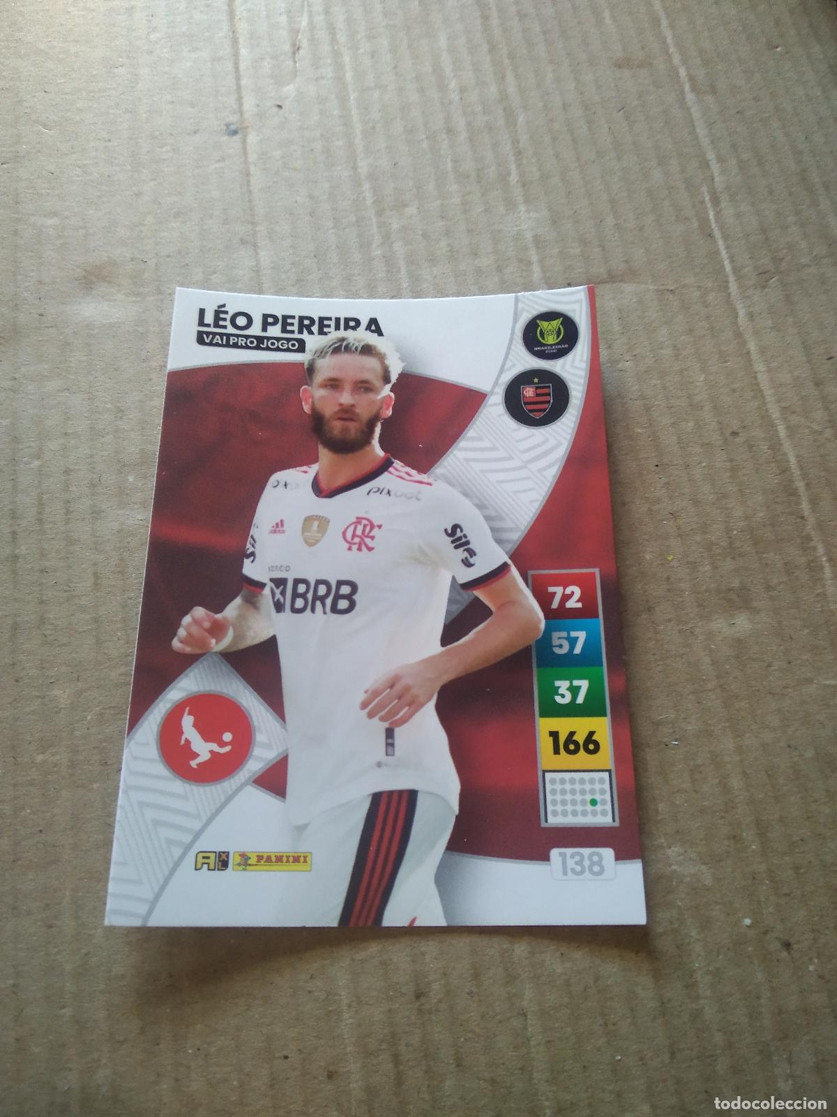 Cromos de F&uacute;tbol: 138 LEO PEREIRA FLAMENGO CROMO FUTBOL PANINI ADRENALYN LIGA BRASIL 2023 BRASILEIRAO