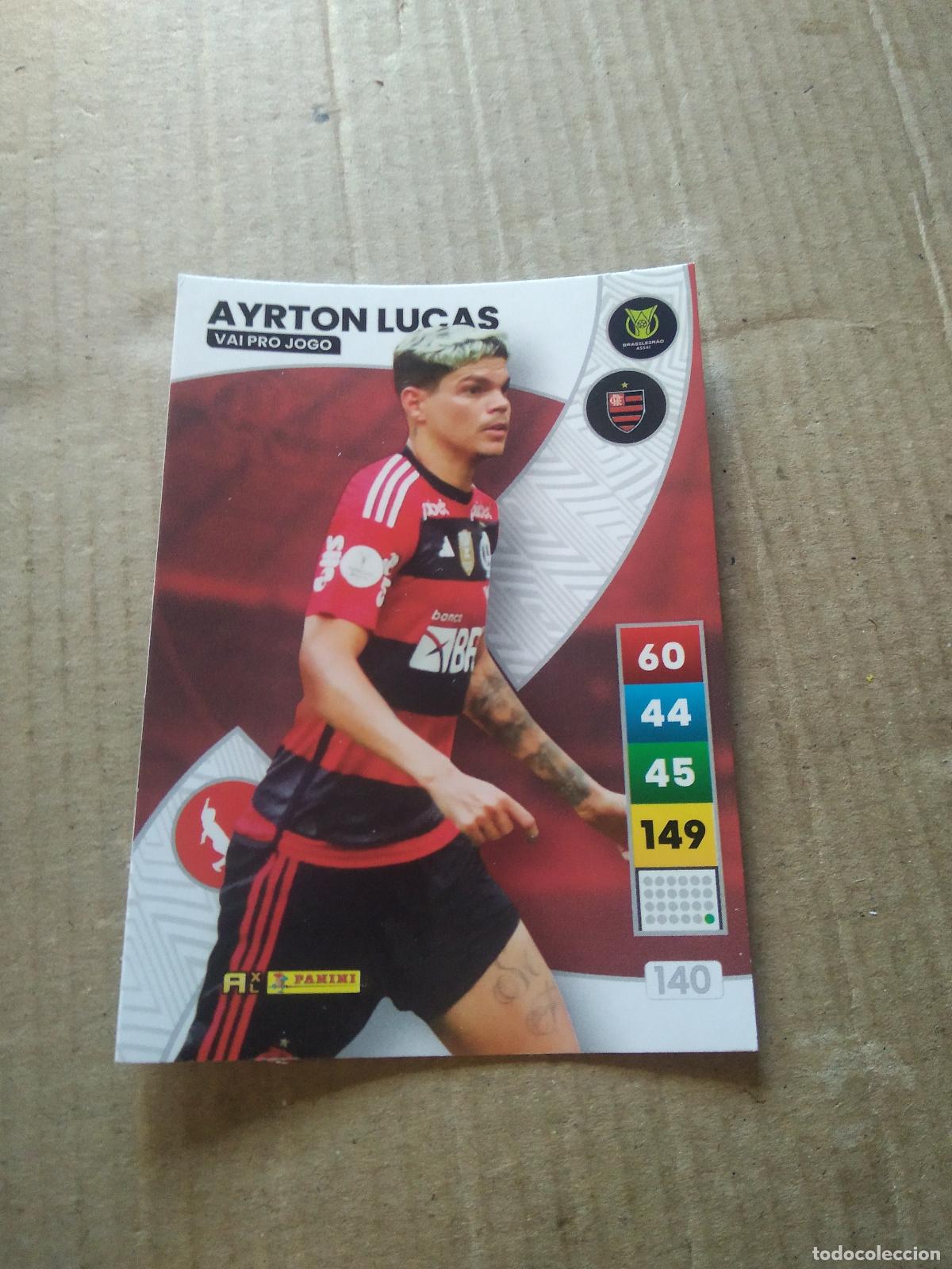Cromos de F&uacute;tbol: 140 AYRTON LUCAS FLAMENGO CROMO FUTBOL PANINI ADRENALYN LIGA BRASIL 2023 BRASILEIRAO