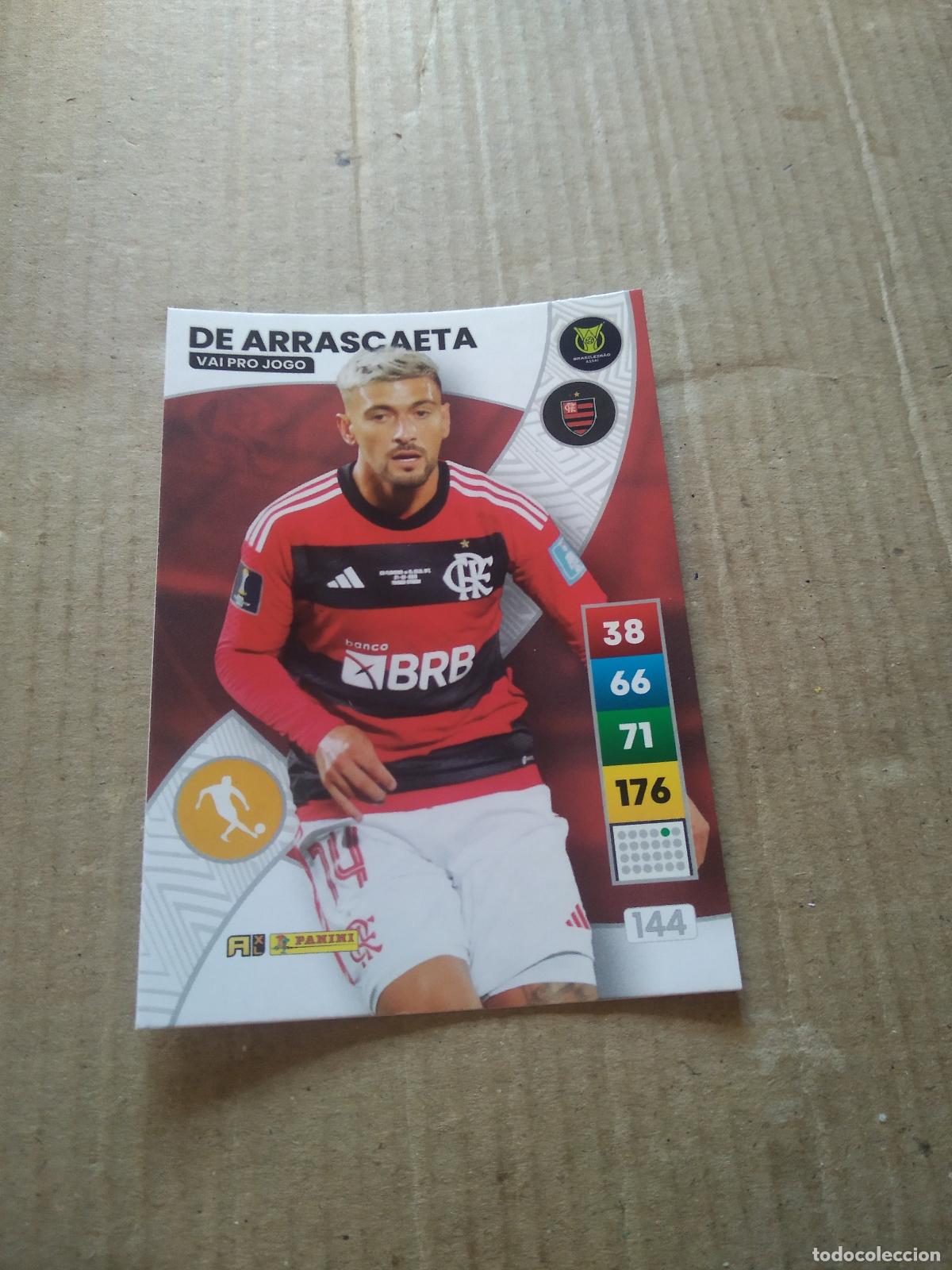 Cromos de F&uacute;tbol: 144 DE ARRASCAETA FLAMENGO CROMO FUTBOL PANINI ADRENALYN LIGA BRASIL 2023 BRASILEIRAO