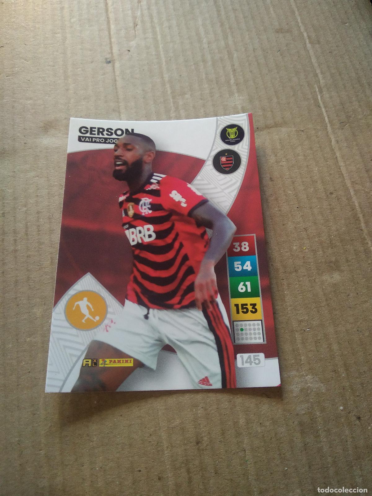 Cromos de F&uacute;tbol: 145 GERSON FLAMENGO CROMO FUTBOL PANINI ADRENALYN LIGA BRASIL 2023 BRASILEIRAO