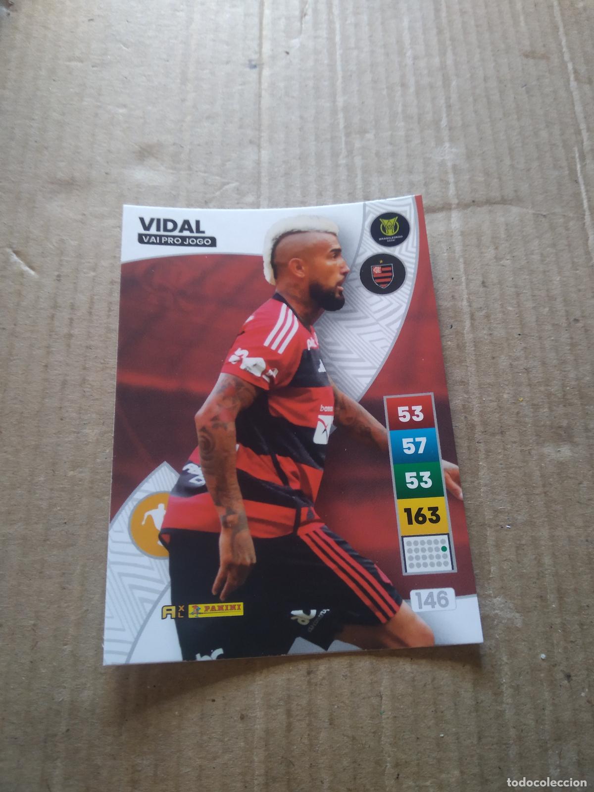 Cromos de F&uacute;tbol: 146 ARTURO VIDAL FLAMENGO CROMO FUTBOL PANINI ADRENALYN LIGA BRASIL 2023 BRASILEIRAO
