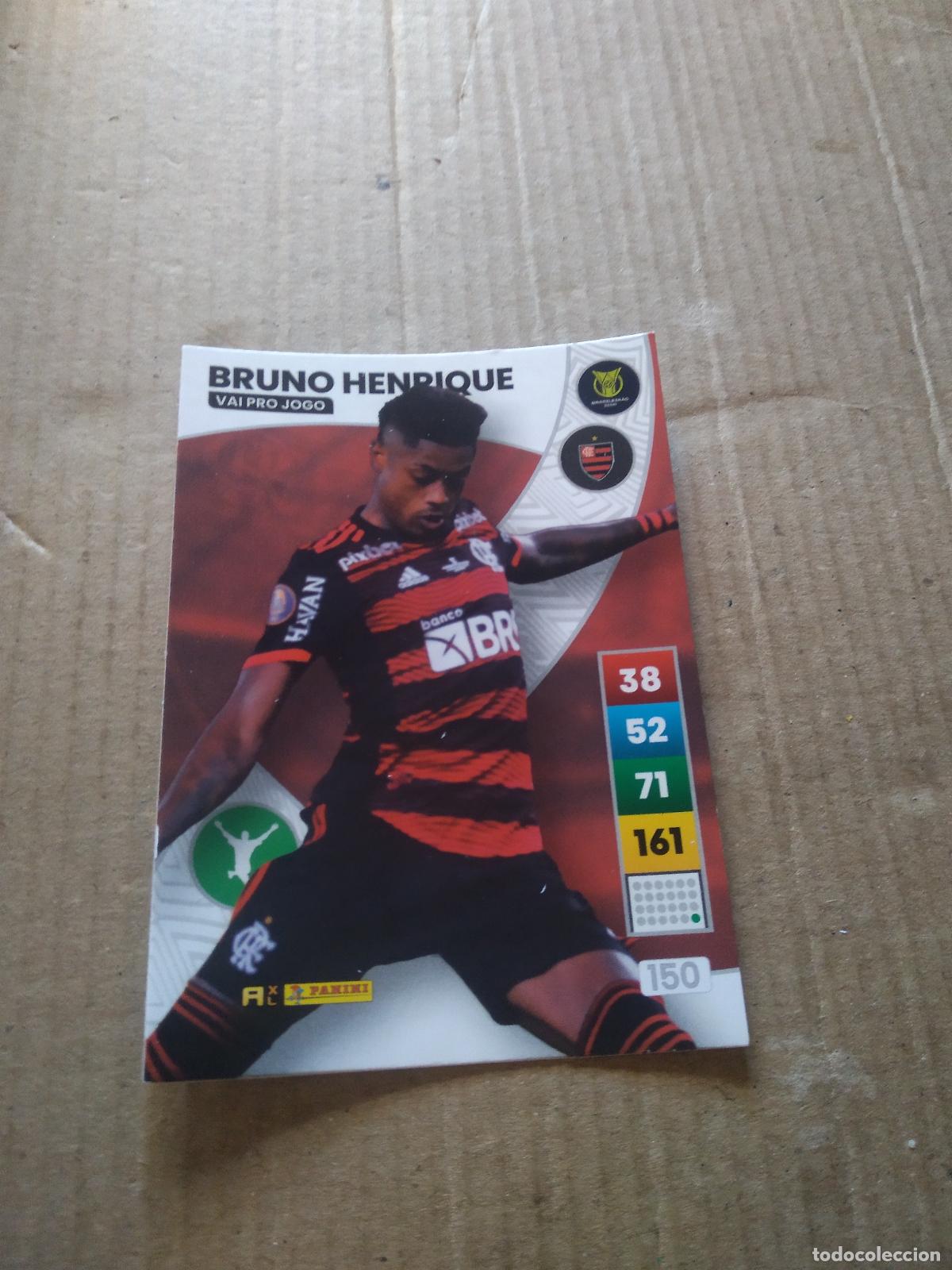 Cromos de F&uacute;tbol: 150 BRUNO HENRIQUE FLAMENGO CROMO FUTBOL PANINI ADRENALYN LIGA BRASIL 2023 BRASILEIRAO