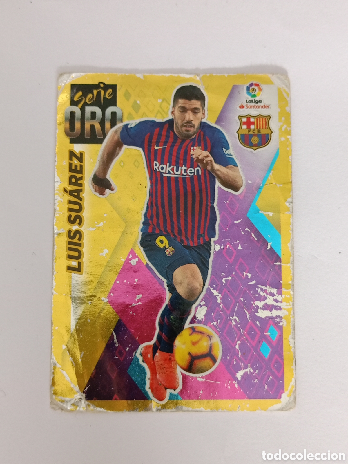 Cromos de f&uacute;tbol: SERIE ORO LUIS SUAREZ BARCELONA BAR&Ccedil;A CROMO LIGA FUTBOL PANINI EDICIONES ESTE 2019-2020 19-20