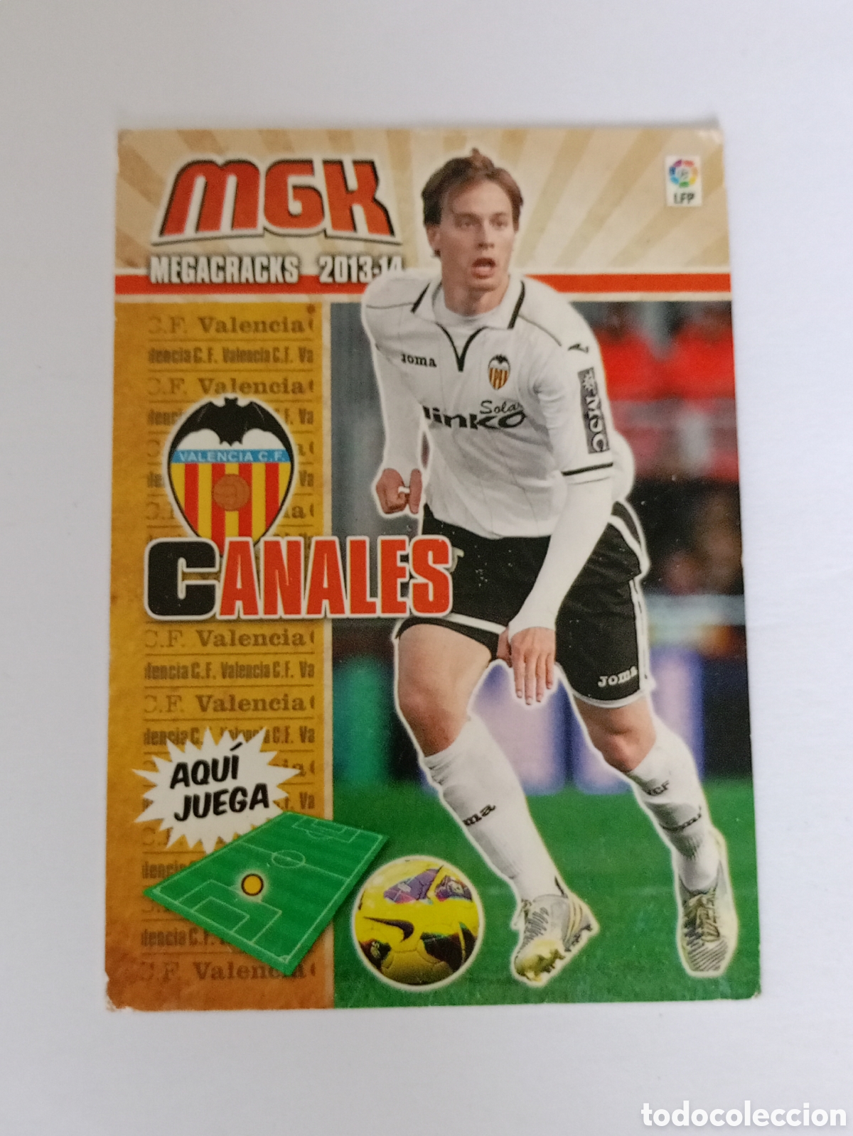 Cromos de F&uacute;tbol: CANALES N&ordm; 320 VALENCIA MEGACRACKS 2013 2014 13 14 LIGA MEGA CRACKS MGK PANINI CARD