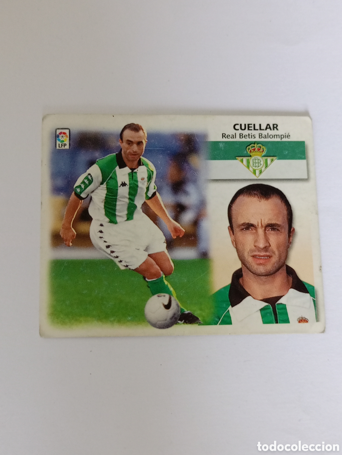 Cromos de F&uacute;tbol: CUELLAR / BETIS / LIGA ESTE 1999-2000 99-00 / COLECCIONES ESTE / NUNCA PEGADO