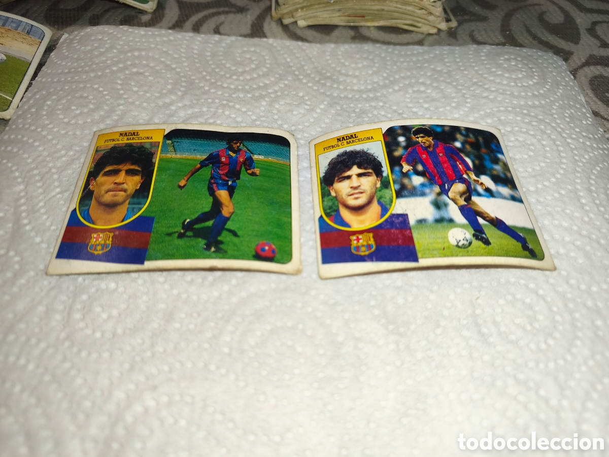 Cromos de F&uacute;tbol: Cromo de f&uacute;tbol ediciones este 91-92 Nadal