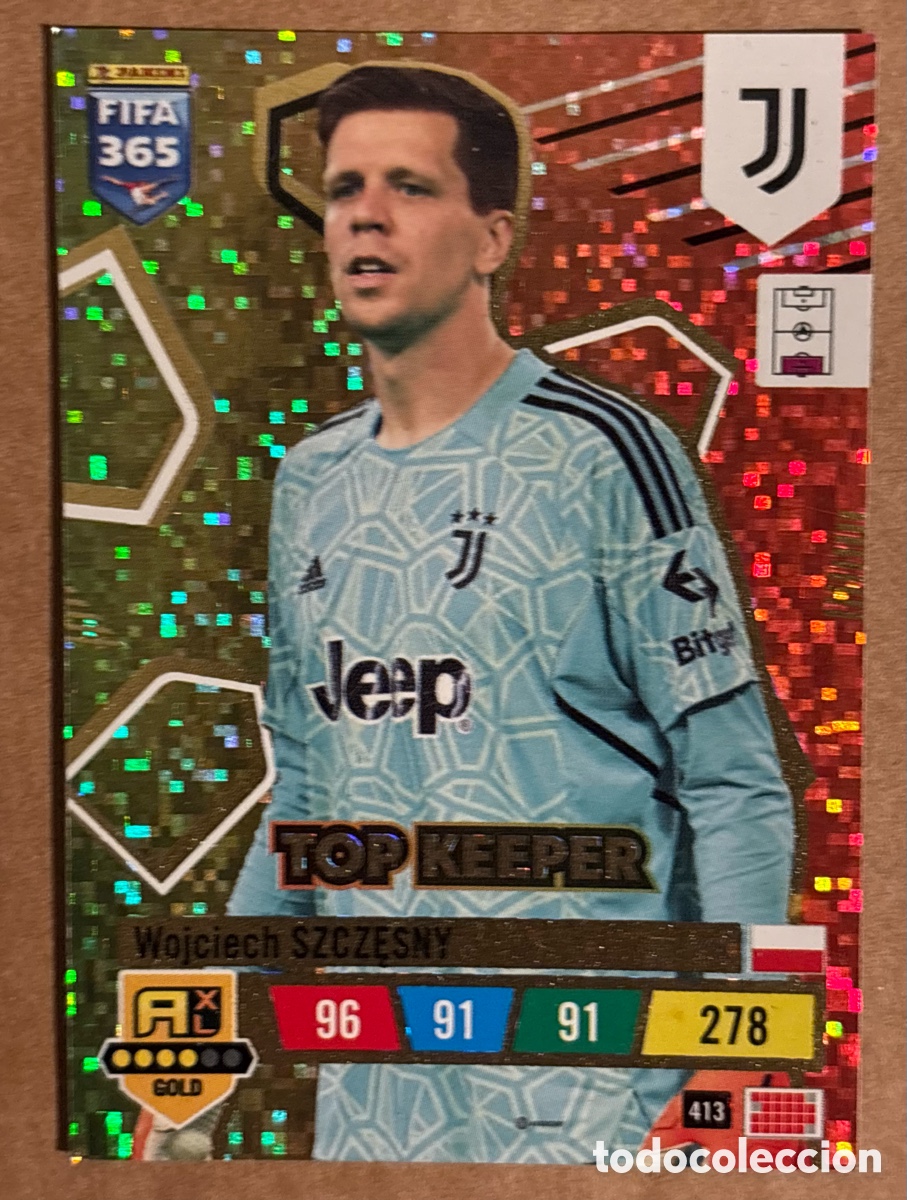 Cromos de F&uacute;tbol: WOJCIECH SZCZESNY (JUVENTUS TURIN). CARTA TOP KEEPER PANINI ADRENALYN XL FIFA 365. #413.