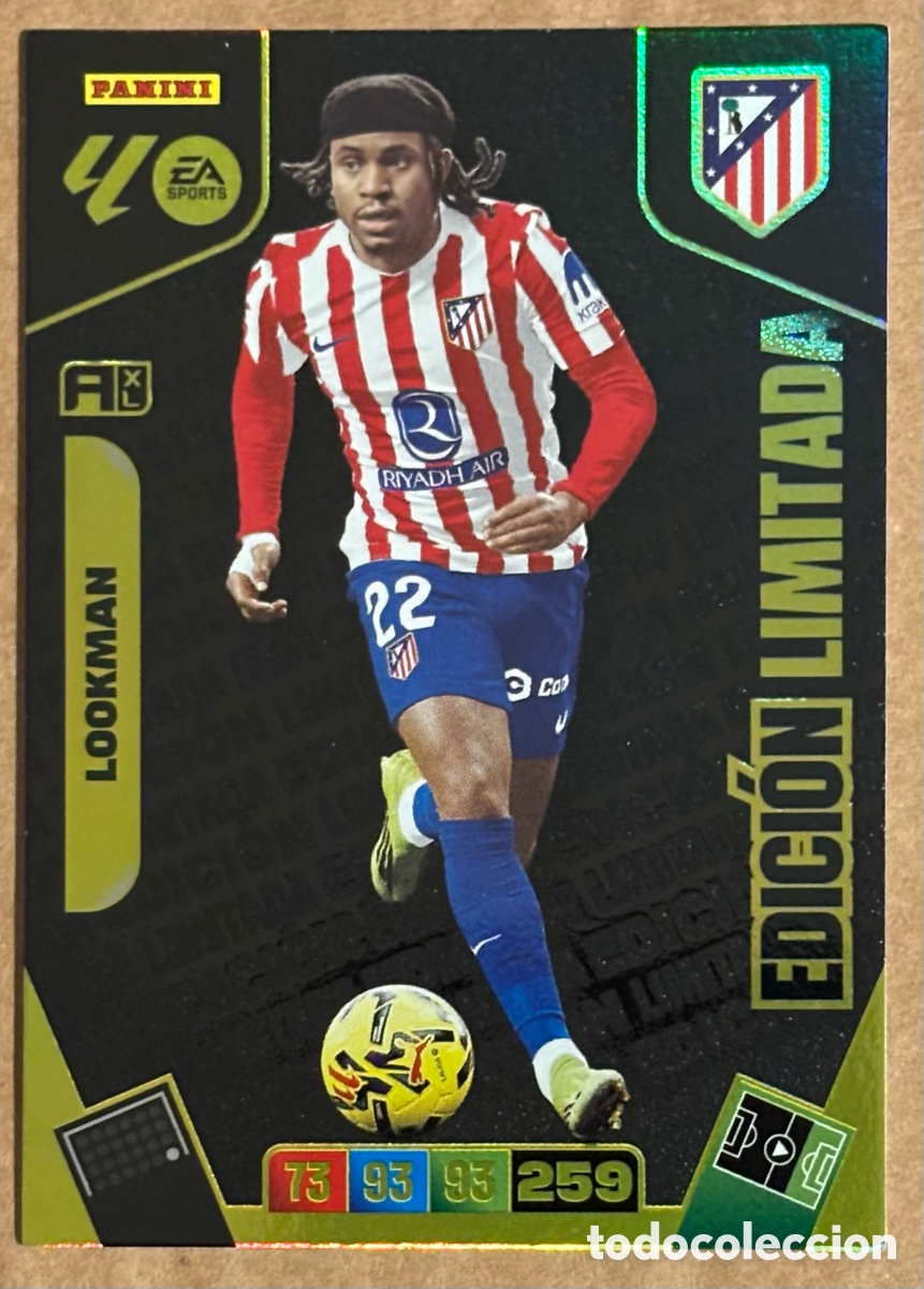 Cromos de F&uacute;tbol: ADEMOLA LOOKMAN (ATL&Eacute;TICO MADRID). CARTA EDICI&Oacute;N LIMITADA PANINI ADRENALYN XL LIGA 2024/25.