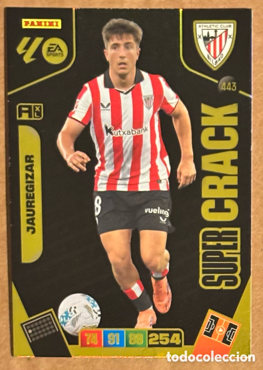 Cromos de F&uacute;tbol: JAUREGIZAR (ATHLETIC CLUB). CARTA S&Uacute;PER CRACK PANINI ADRENALYN XL LIGA 2024/25.
