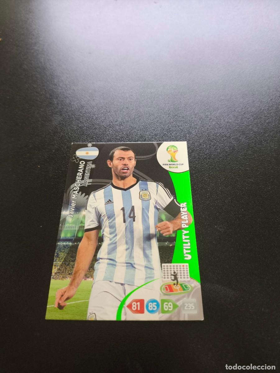 Cromos de F&uacute;tbol: Javier Mascherano UTILITY ARGENTINA PANINI ADRENALYN XL WORLD CUP MUNDIAL BRASIL 2014 NO LIGA ESTE