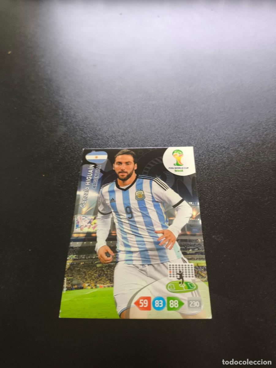 Cromos de F&uacute;tbol: Gonzalo Higua&iacute;n ARGENTINA PANINI ADRENALYN XL WORLD CUP MUNDIAL BRASIL 2014 NO LIGA ESTE