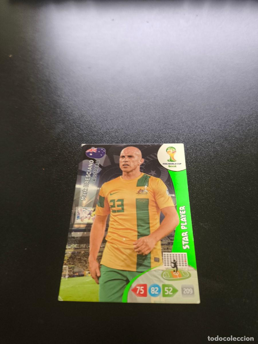 Cromos de Futebol: Mark Bresciano STAR PLAYER AUSTRALIA PANINI ADRENALYN XL WORLD CUP MUNDIAL BRASIL 2014 NO LIGA ESTE