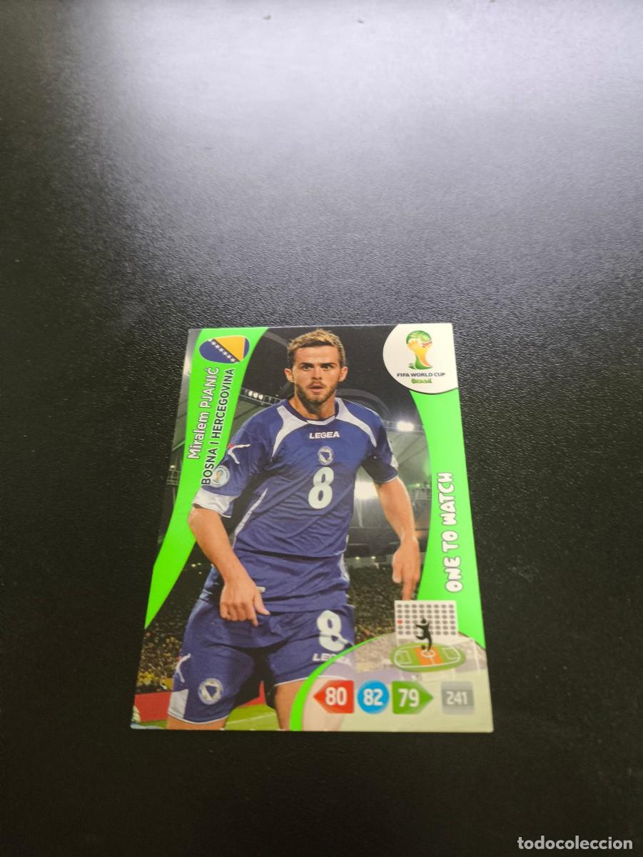 Cromos de F&uacute;tbol: Miralem Pjanić ONE TO WATCH BOSNIA PANINI ADRENALYN XL WORLD CUP MUNDIAL BRASIL 2014 NO LIGA ESTE