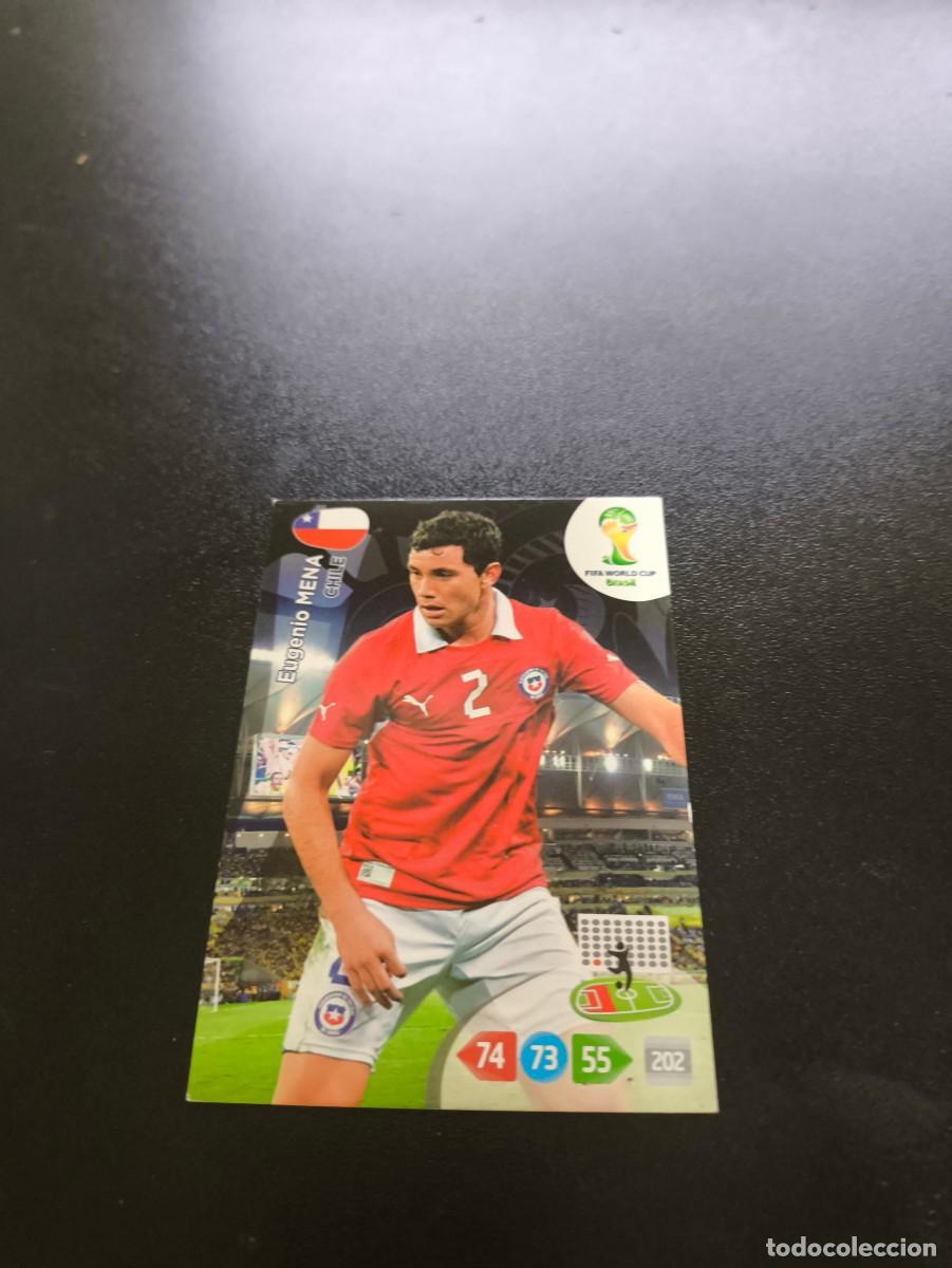 Cromos de F&uacute;tbol: Eugenio Mena CHILE PANINI ADRENALYN XL WORLD CUP MUNDIAL BRASIL 2014 NO LIGA ESTE