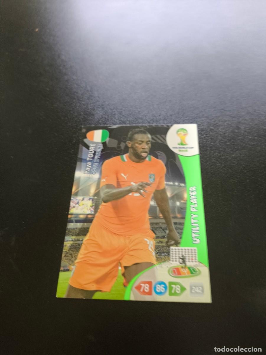 Cromos de F&uacute;tbol: Yaya Tour&eacute; UTILITY COSTA DE MARFIL PANINI ADRENALYN XL WORLD CUP MUNDIAL BRASIL 2014 NO LIGA ESTE
