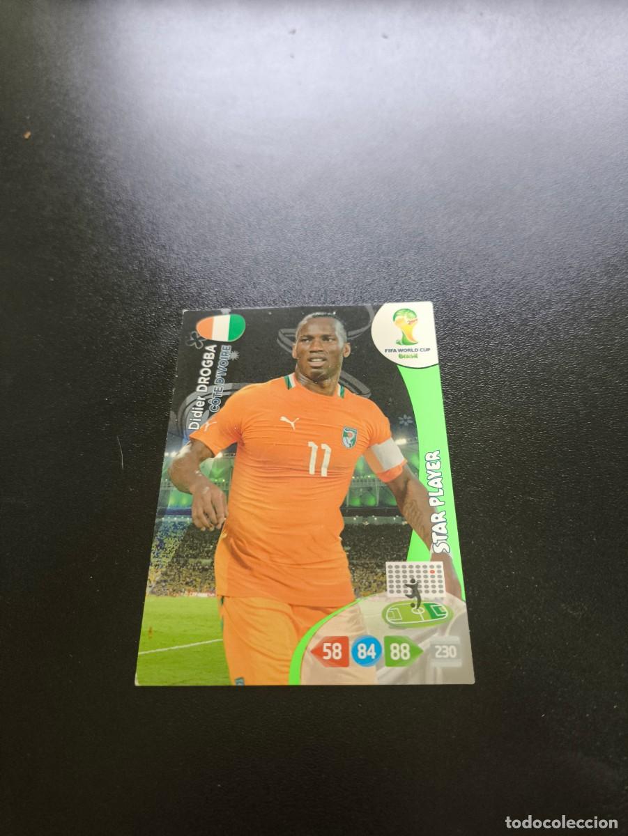 Cromos de F&uacute;tbol: Didier Drogba STAR COSTA DE MARFIL PANINI ADRENALYN XL WORLD CUP MUNDIAL BRASIL 2014 NO LIGA ESTE