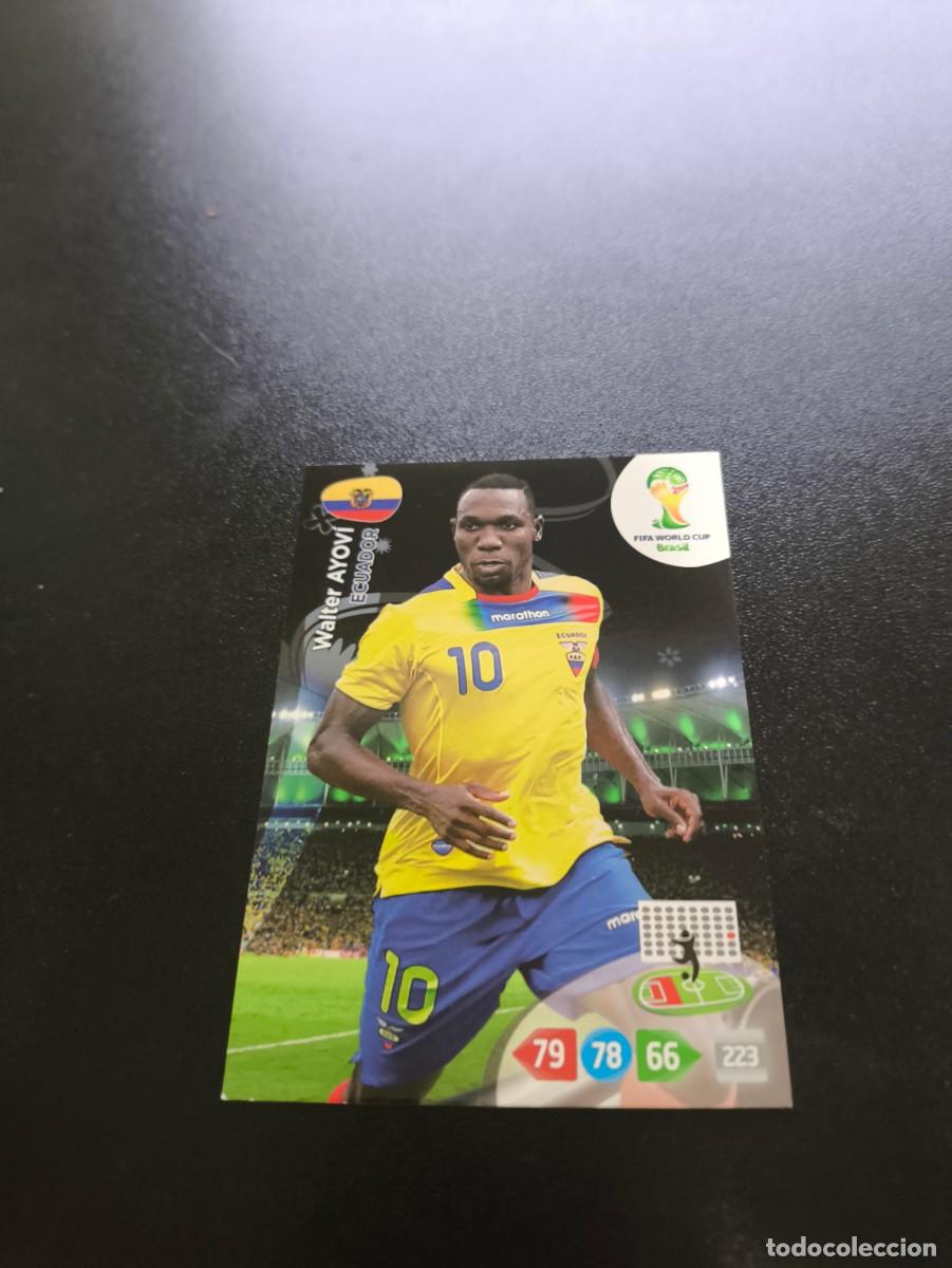 Football Stickers: Walter Ayov&iacute; ECUADOR PANINI ADRENALYN XL WORLD CUP MUNDIAL BRASIL 2014 NO LIGA ESTE