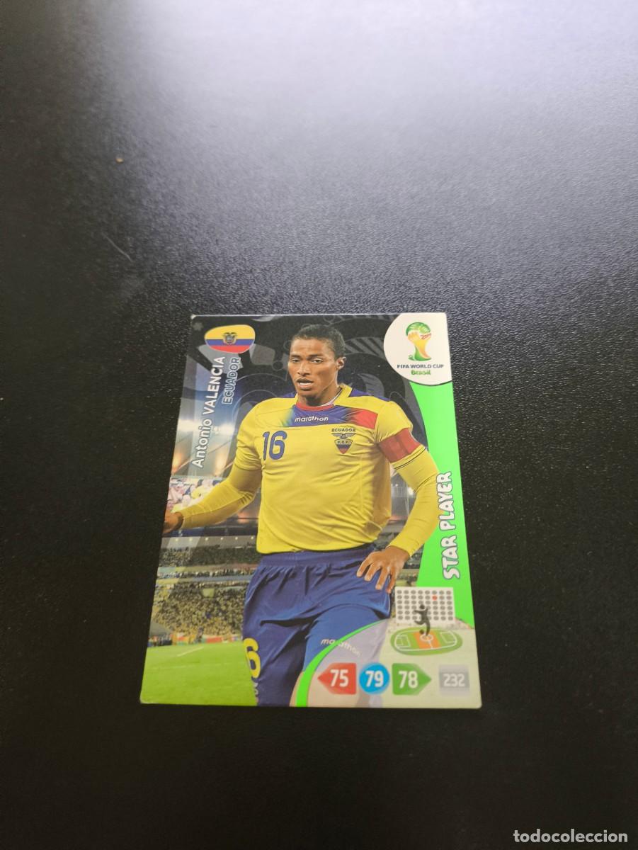 Football Stickers: Antonio Valencia STAR PLAYER ECUADOR PANINI ADRENALYN XL WORLD CUP MUNDIAL BRASIL 2014 NO LIGA ESTE