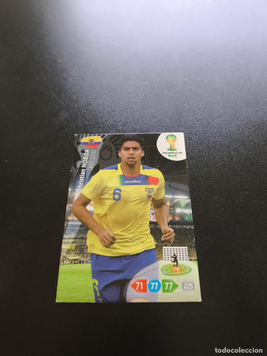 Football Stickers: Christian Noboa ECUADOR PANINI ADRENALYN XL WORLD CUP MUNDIAL BRASIL 2014 NO LIGA ESTE