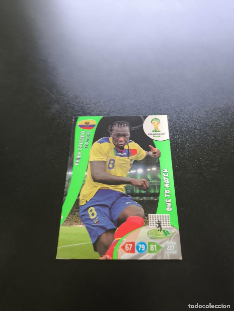 Football Stickers: Felipe Caicedo ONE TO WATCH ECUADOR PANINI ADRENALYN XL WORLD CUP MUNDIAL BRASIL 2014 NO LIGA ESTE