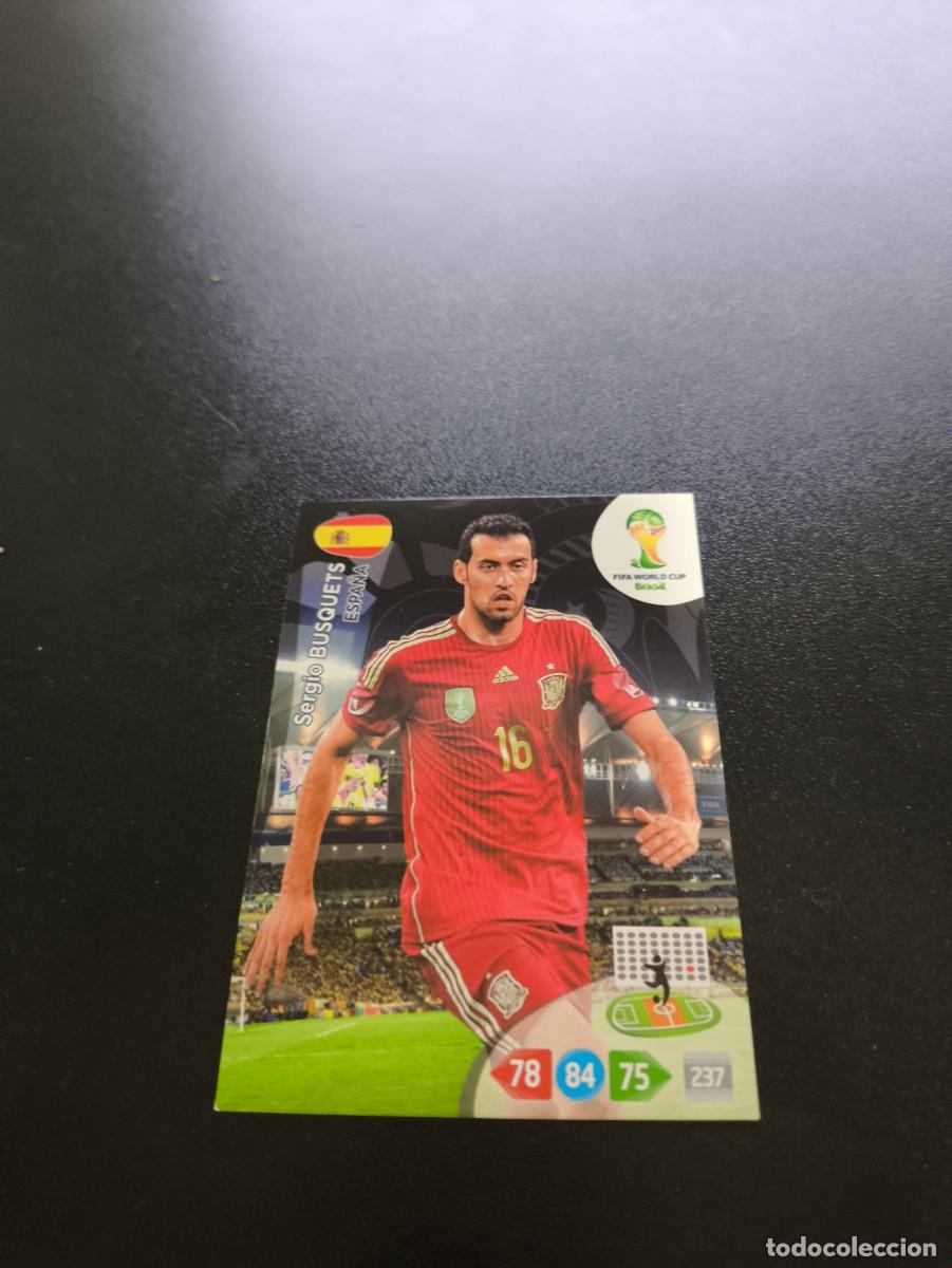 Cromos de F&uacute;tbol: Sergio Busquets BARCELONA ESPA&Ntilde;A PANINI ADRENALYN XL WORLD CUP MUNDIAL BRASIL 2014 NO LIGA ESTE