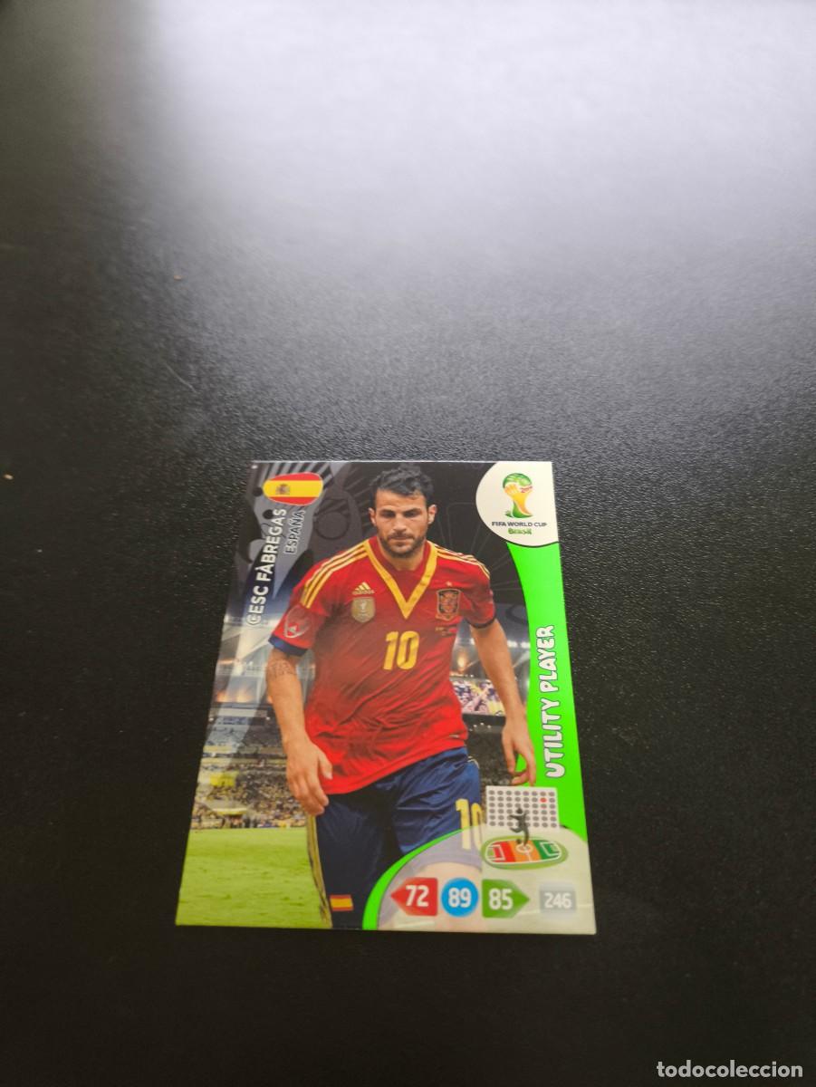 Cromos de F&uacute;tbol: Cesc F&agrave;bregas UTILITY PLAYER ESPA&Ntilde;A PANINI ADRENALYN XL WORLD CUP MUNDIAL BRASIL 2014 NO LIGA ESTE