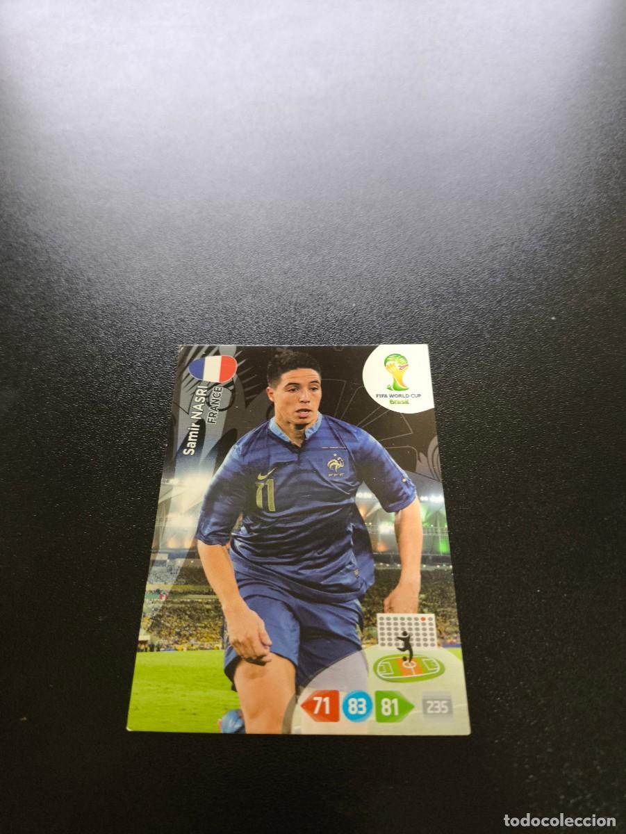 Cromos de f&uacute;tbol: Samir Nasri FRANCIA PANINI ADRENALYN XL WORLD CUP MUNDIAL BRASIL 2014 NO LIGA ESTE