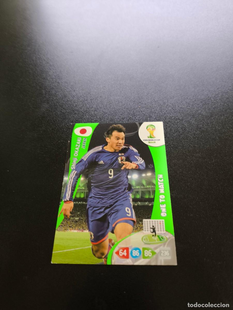 Cromos de F&uacute;tbol: Shinji Okazaki ONE TO WATCH JAPON PANINI ADRENALYN XL WORLD CUP MUNDIAL BRASIL 2014 NO LIGA ESTE
