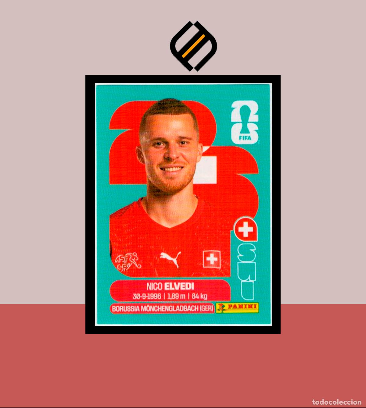 Cromos de F&uacute;tbol: PANINI FIFA CLUB WORLD CUP 2026 26 SUI 6 NICO ELVEDI SUIZA STICKER MUNDIAL MEX CAN USA LIGA