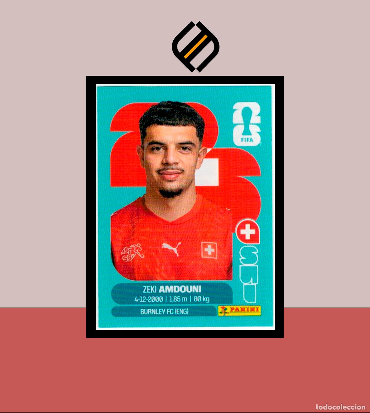 Cromos de F&uacute;tbol: PANINI FIFA CLUB WORLD CUP 2026 26 SUI 20 ZEKI AMDOUNI SUIZA STICKER MUNDIAL MEX CAN USA LIGA