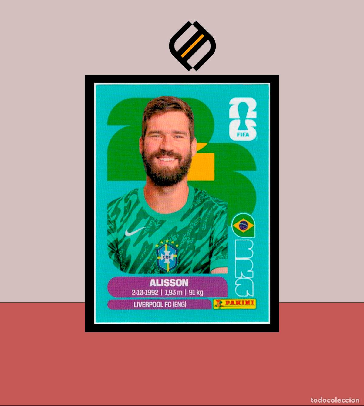 Cromos de F&uacute;tbol: PANINI FIFA CLUB WORLD CUP 2026 26 BRA 2 ALISSON BRASIL BRAZIL STICKER MUNDIAL MEX CAN USA LIGA