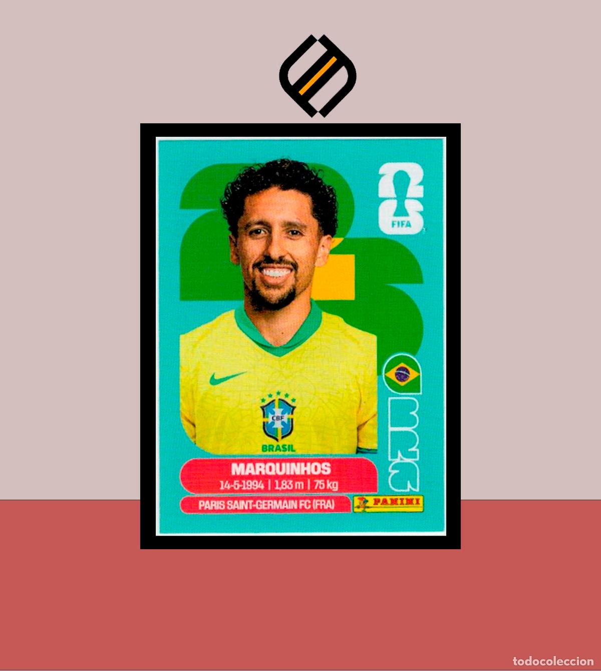 Cromos de F&uacute;tbol: PANINI FIFA CLUB WORLD CUP 2026 26 BRA 4 MARQUINHOS BRASIL BRAZIL STICKER MUNDIAL MEX CAN USA LIGA