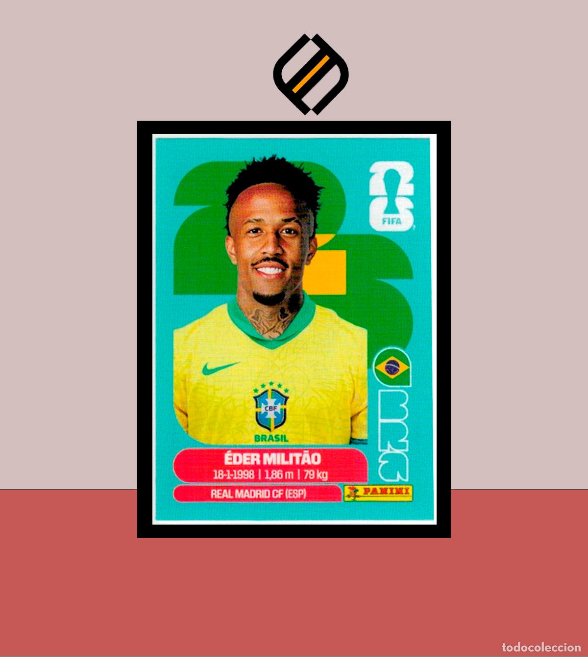 Cromos de F&uacute;tbol: PANINI FIFA CLUB WORLD CUP 2026 26 BRA 5 &Eacute;DER MILITAO BRASIL BRAZIL STICKER MUNDIAL MEX CAN USA LIGA
