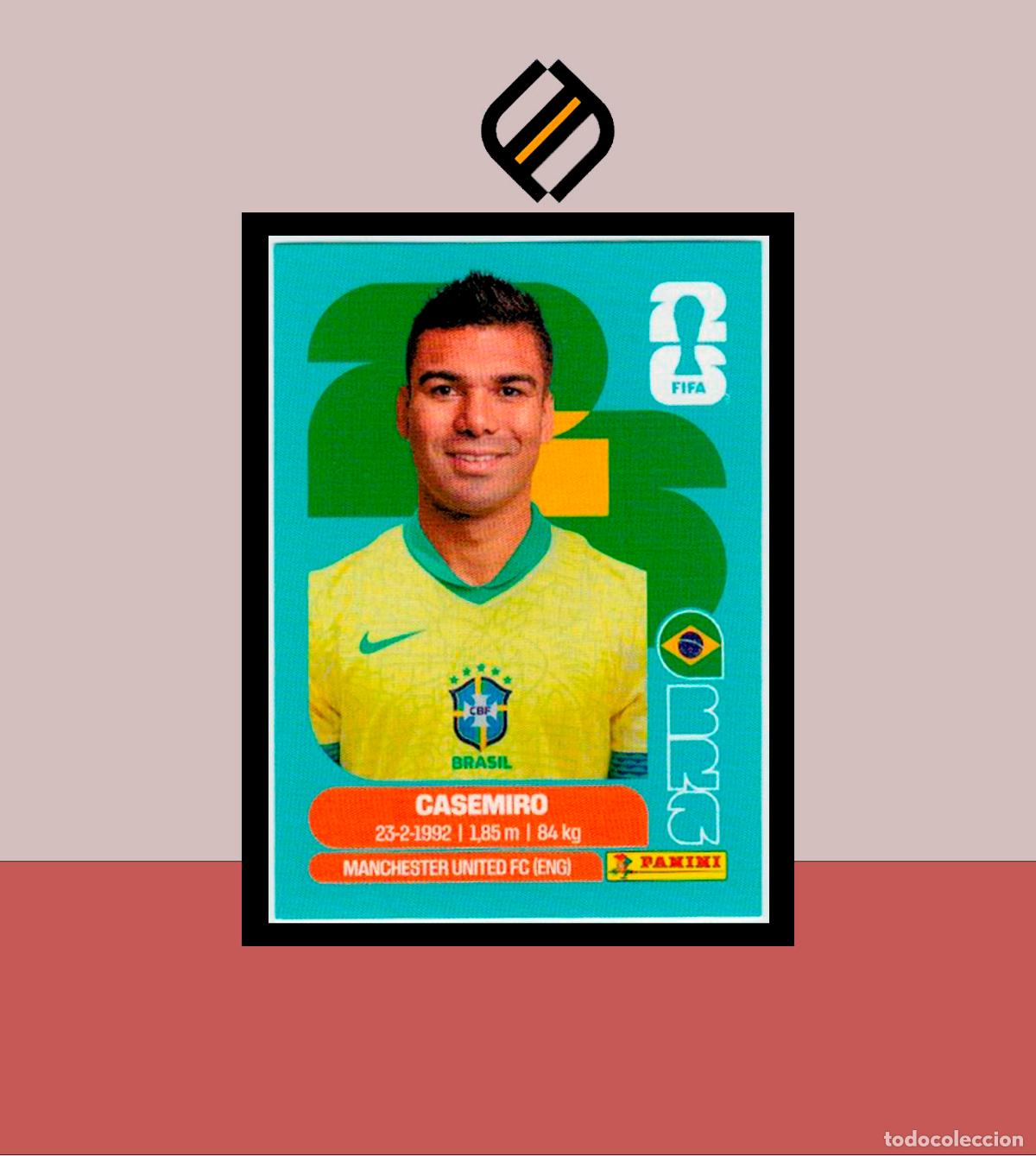 Cromos de F&uacute;tbol: PANINI FIFA CLUB WORLD CUP 2026 26 BRA 10 CASEMIRO BRASIL BRAZIL STICKER MUNDIAL MEX CAN USA LIGA