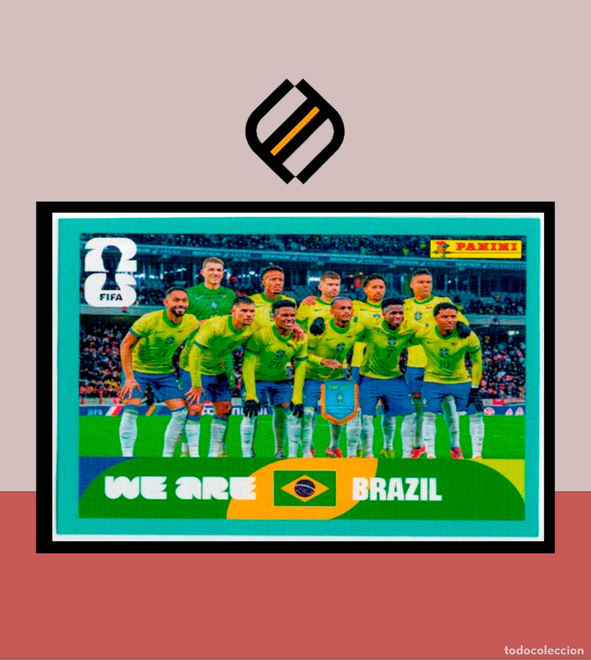 Cromos de F&uacute;tbol: PANINI FIFA CLUB WORLD CUP 2026 26 BRA 13 ALINEACI&Oacute;N BRASIL BRAZIL STICKER MUNDIAL MEX CAN USA LIGA